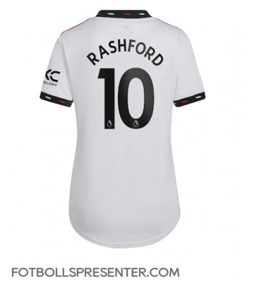 Manchester United Marcus Rashford #10 Borta Matchtröja Dam 2022-23 Kortärmad